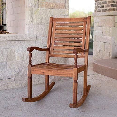 Solid & Primary Wood Rocking Chair/Standard Size Wooden Recliner - Ouch Cart