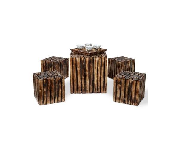 Buy Coffee Table, Center Table, Tea Table, Teapoy with Stools Online in India
