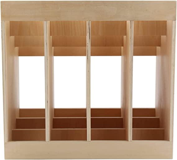 Yoga Mat Wooden Rack Stand Carpet Mat Holder Multi Purpose Storage 12 Slot By Miza - Ouch Cart