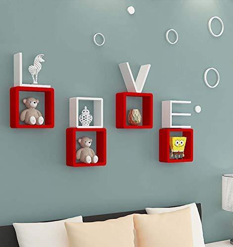 Wooden Wall Shelves, Set of 8 - Ouch Cart
