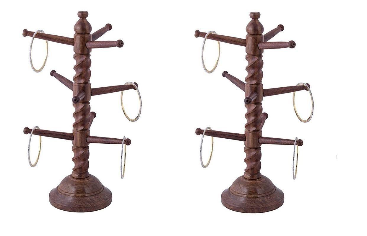 Wooden Bangle Anklet Watch Bangles Holder Stand - Ouch Cart
