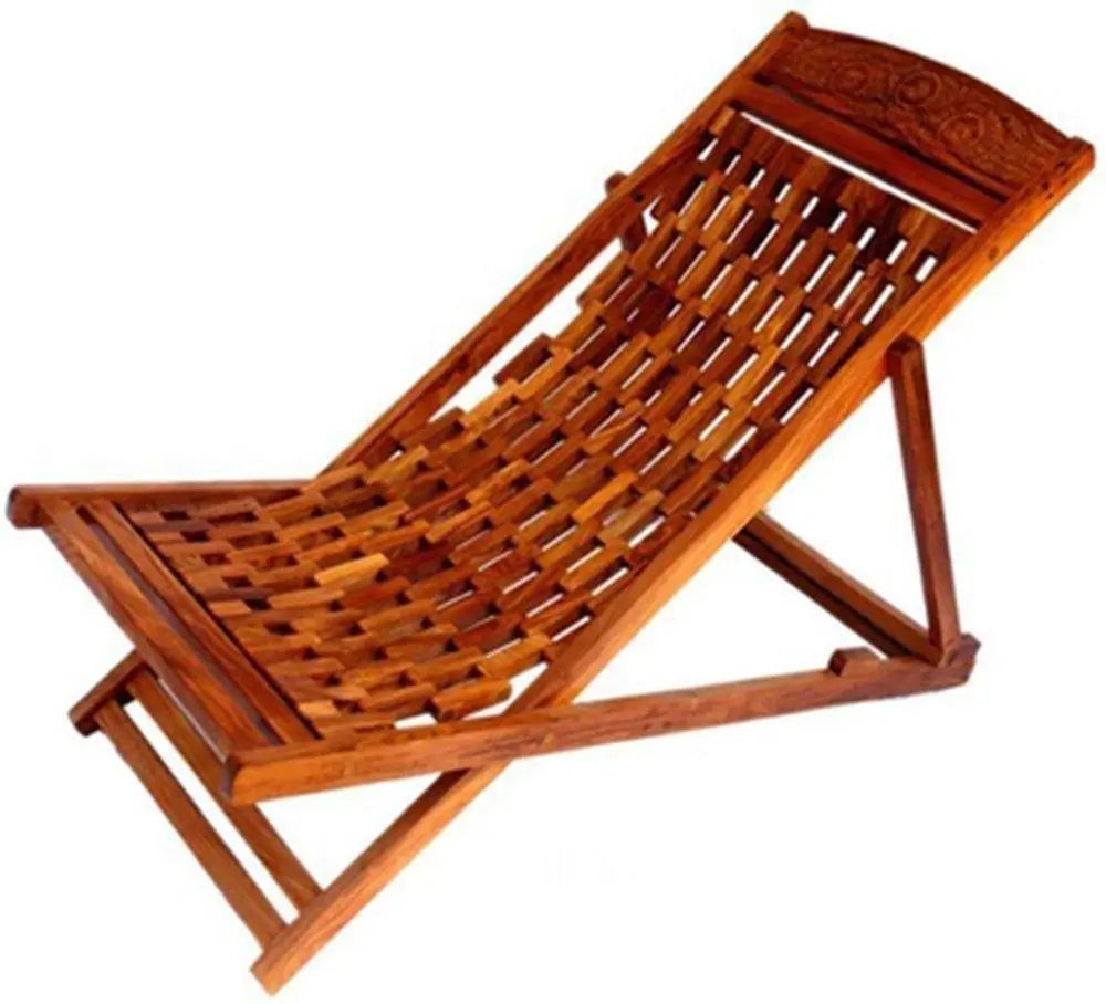 Folding Garden Easy Chair in Sheesham Wood - Ouch Cart