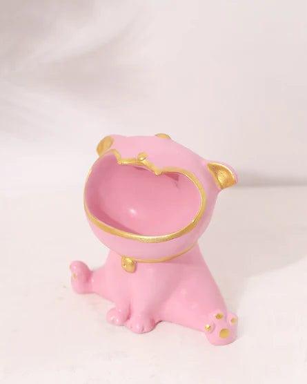 Beautiful Pink Small Fibre laughing Statue For Home Decoration.ย - Ouch Cart