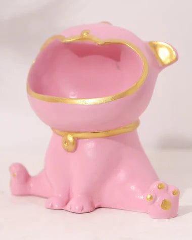 Beautiful Pink Small Fibre laughing Statue For Home Decoration.  - Ouch Cart