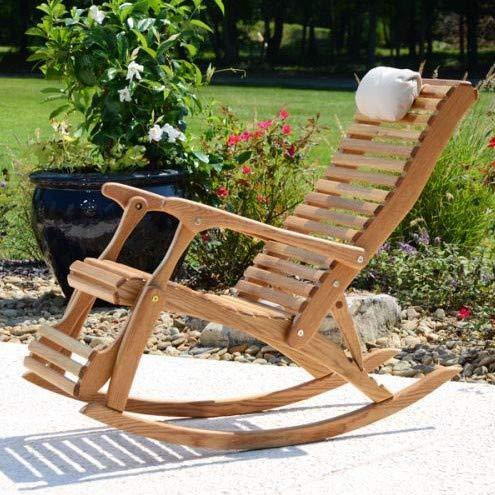 Solid Wood Rocking Chair for Living Room - Ouch Cart