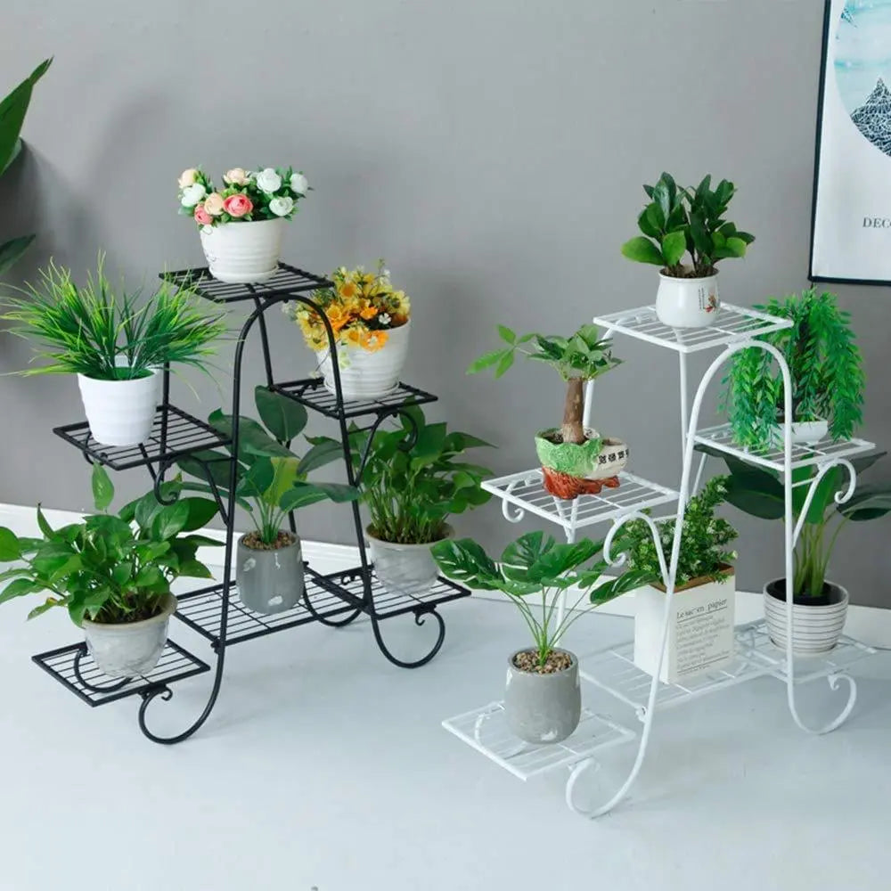 6 Tier Plant Stands for Indoors and Outdoors | Flower Pot Holder - Ouch Cart