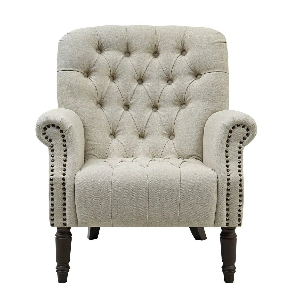 MAURICE ARMCHAIR NATURAL LINEN COLOUR - Ouch Cart