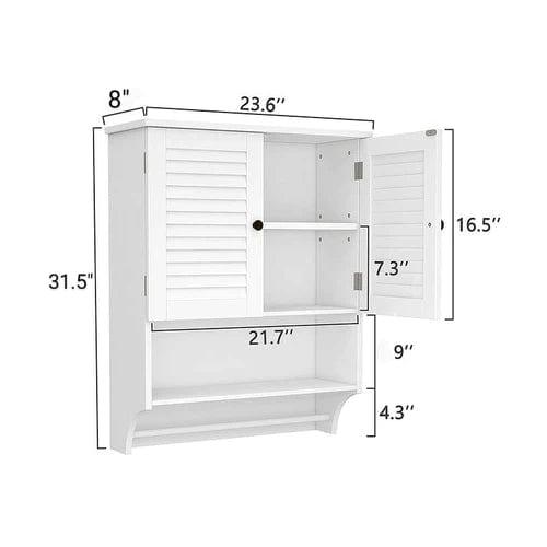 PVC High Quality Bathroom & Kitchen Wall Hung Storage - Ouch Cart