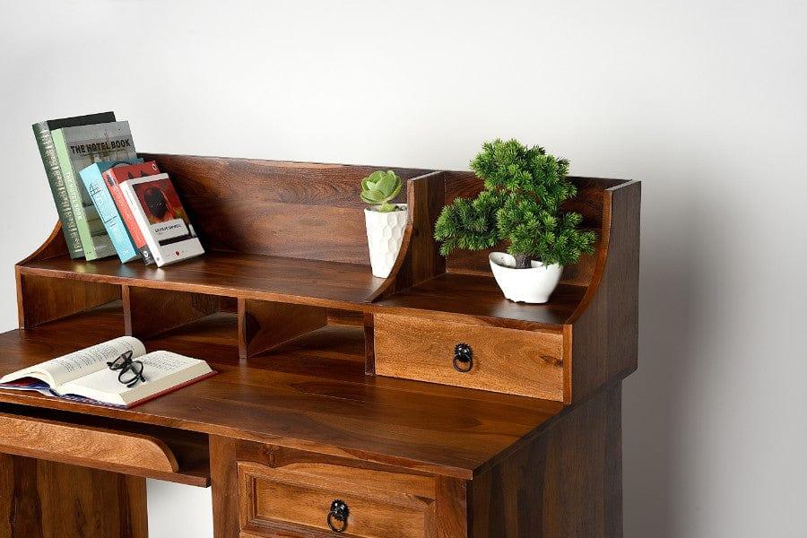 Sheesham Wood Rishyasringa Study Table Cum Shelf - Ouch Cart