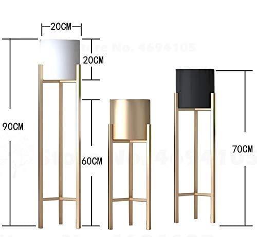 Plant Stand | 3 pcs Modern Planters for Indoor Plants | Metal Floor Planter Set with Foldable Stand (Pack of 3) - Ouch Cart