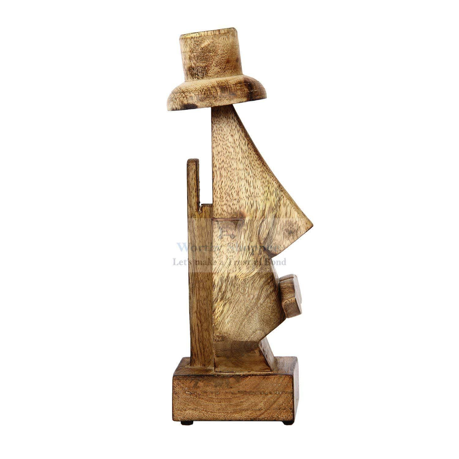 Wooden Hand Carved Eyeglass Nose Shaped Spectacle Holder - Ouch Cart