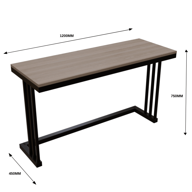 Tansy Study Table in Wenge Color - Ouch Cart