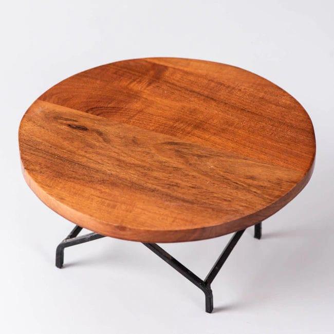 WOODEN CAKE STAND FOR DINING TABLE | SHEESHAM WOOD - Ouch Cart