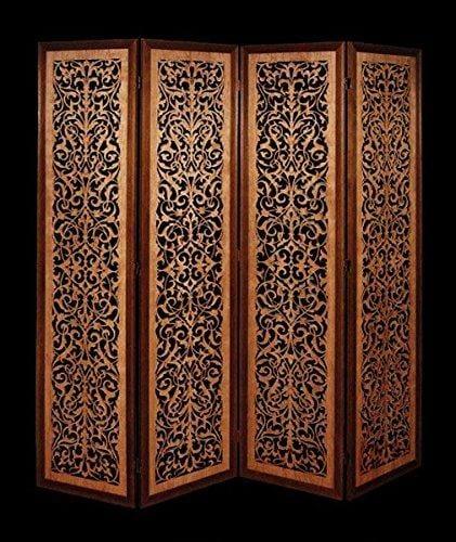 Room Dividers Partitions/Wooden Room Divider Wooden Screen/Wooden Separator for Living Room Home Kitchen Office - Ouch Cart