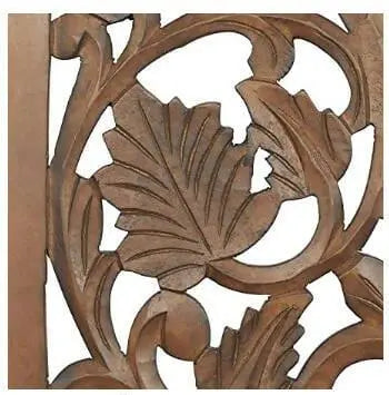Wooden carved wall hanging panel - Ouch Cart