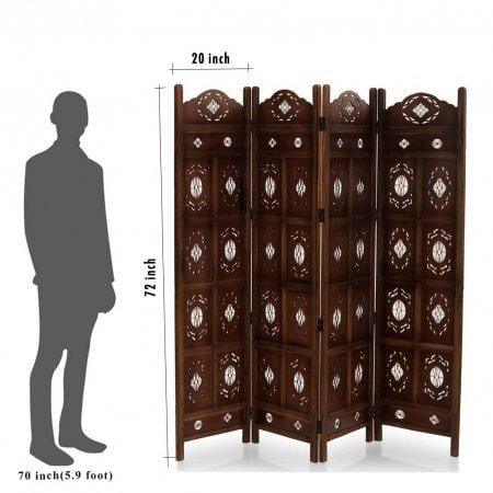 Wooden Partition/Wooden Room Divider/Wooden Screen/Wooden Separator - Ouch Cart