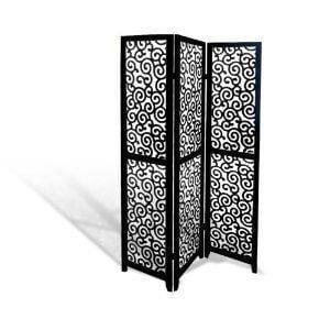 Wooden Partitions - Wood Room Divider Partitions for Living Room 3 Panels - Wooden Partition Room Dividers for Home & Kitchen Office Wall - Ouch Cart