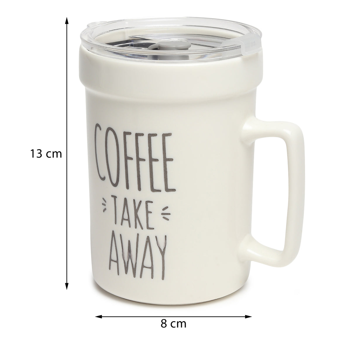 Percy White Ceramic TA Mug - Ouchcart