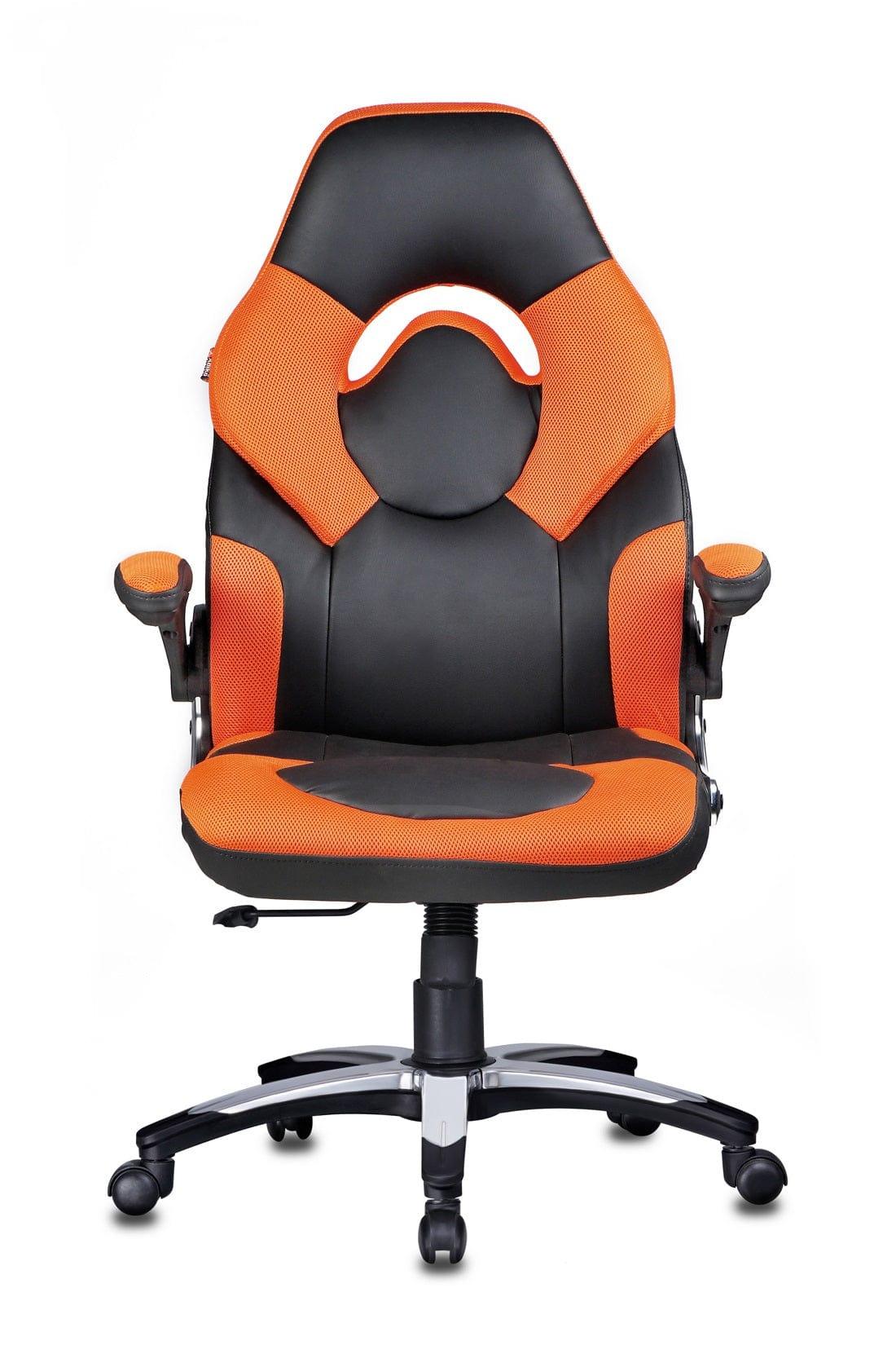 Stylish Designer chair in Black / Orange - Ouch Cart 