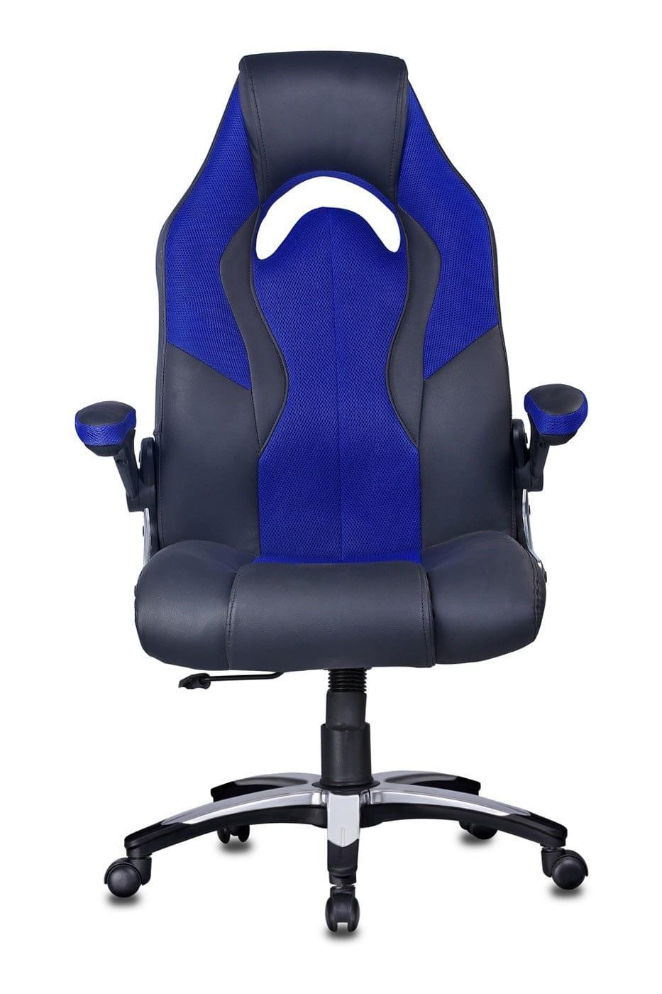 Stylish Gaming chair in Black/Blue - Ouch Cart 