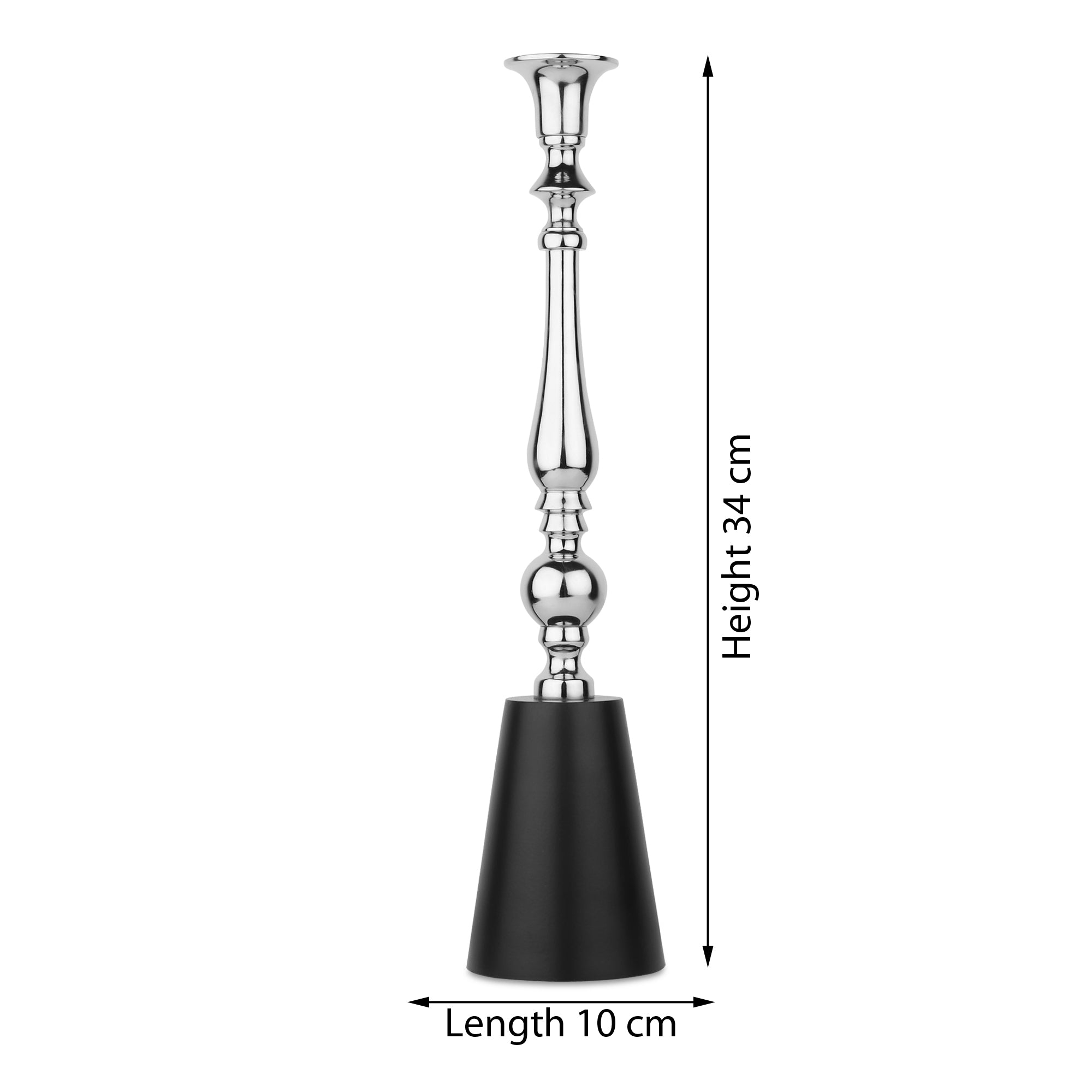 Valora Silver Candle Holder Small
