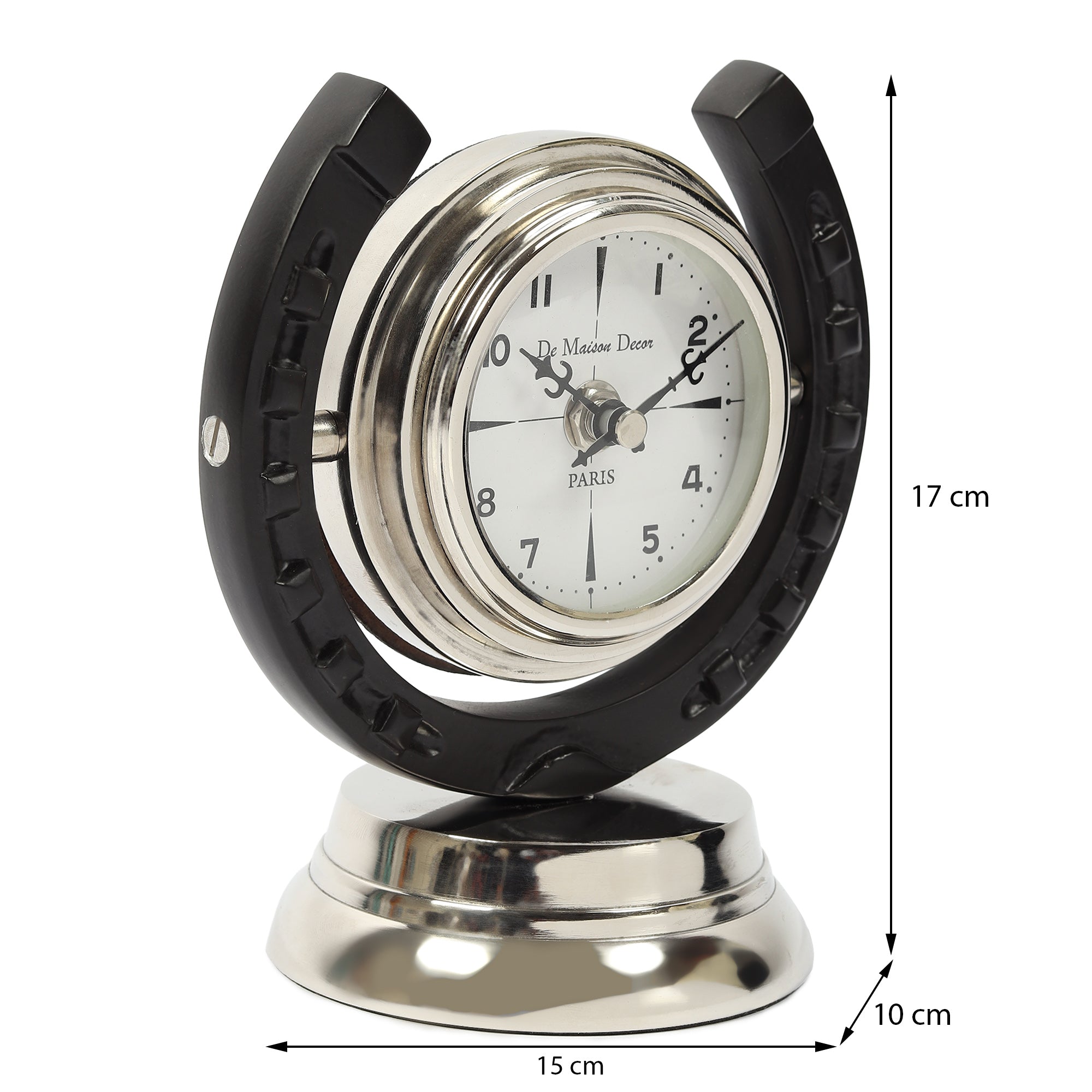 Equestrian Table Clock