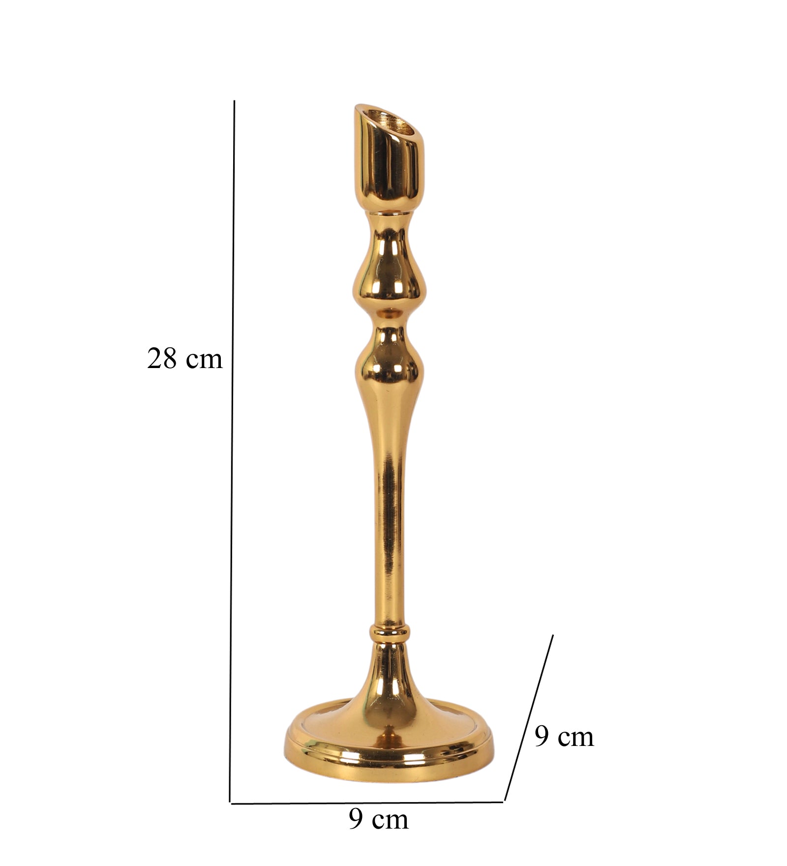 Lumora Large Gold Candleholder