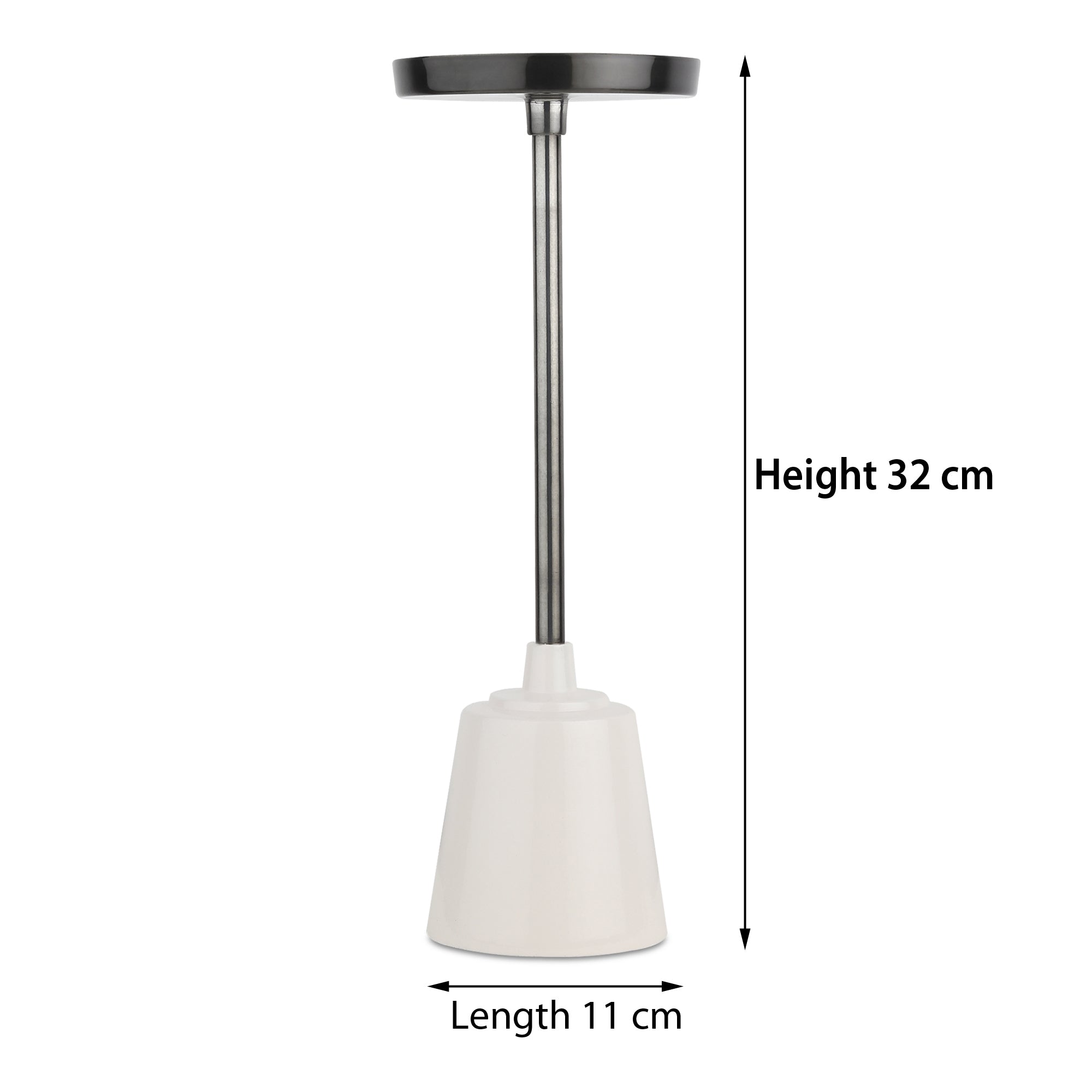 Altura Medio  Black Nickel  Candle holder Medium