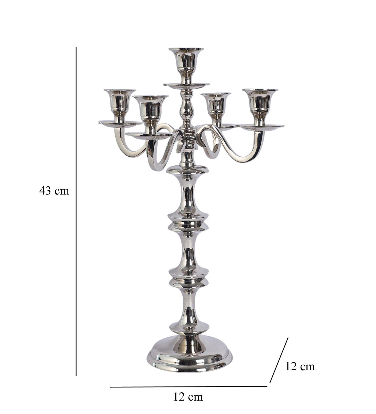 Imperium Grande 5-Arm Gold Candleholder