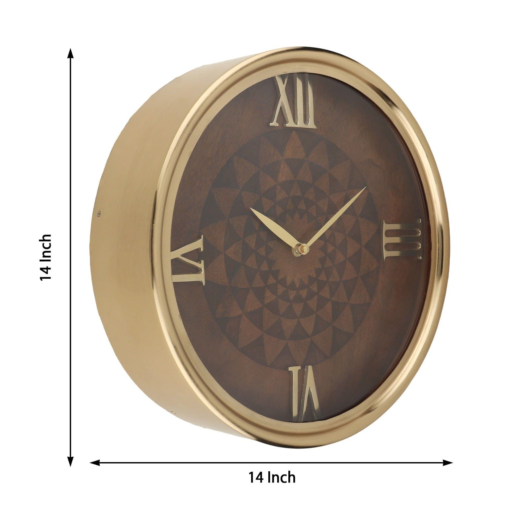 Luxe Woodcraft Wall Clock - Ouch Cart 