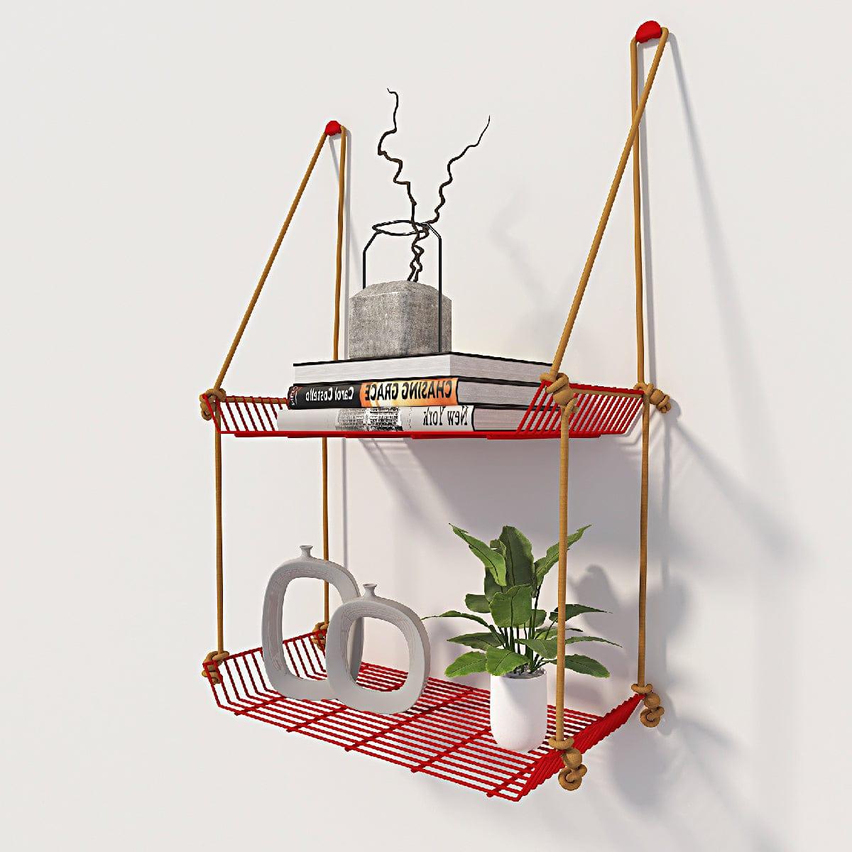 WALL DÉCOR SHELF RED - Ouch Cart 