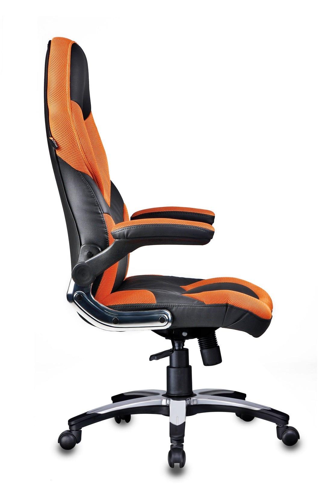 Stylish Designer chair in Black / Orange - Ouch Cart 