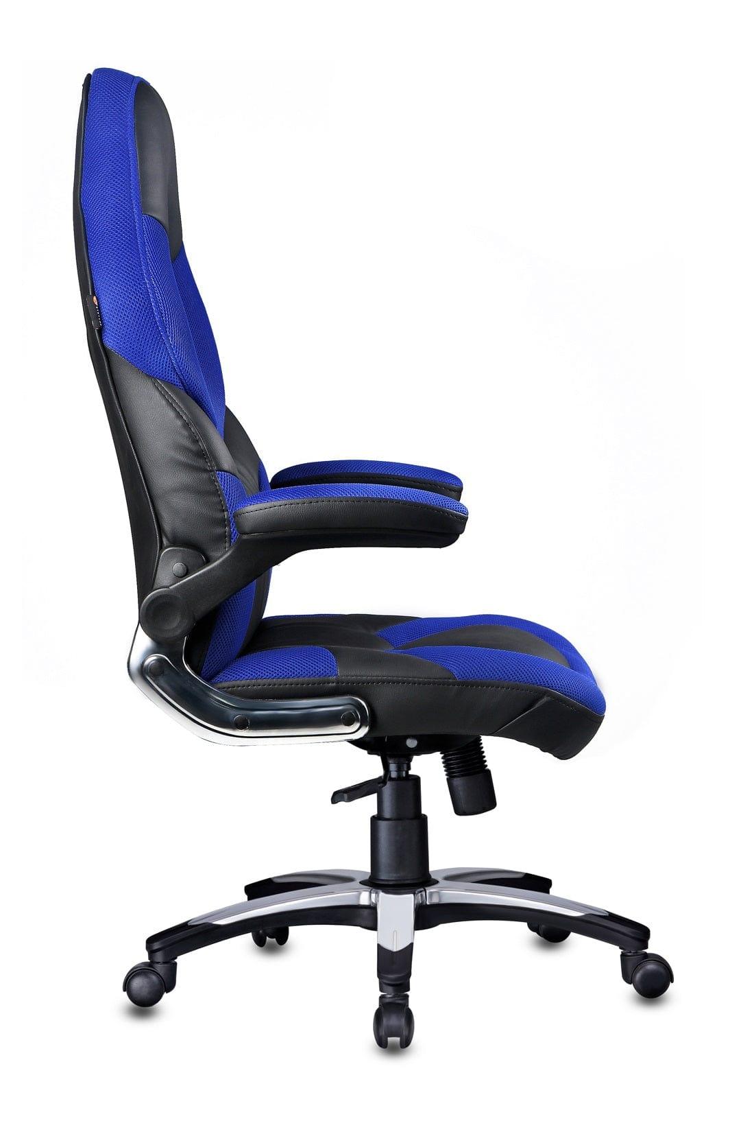 Stylish Designer chair in Black/Blue - Ouch Cart 