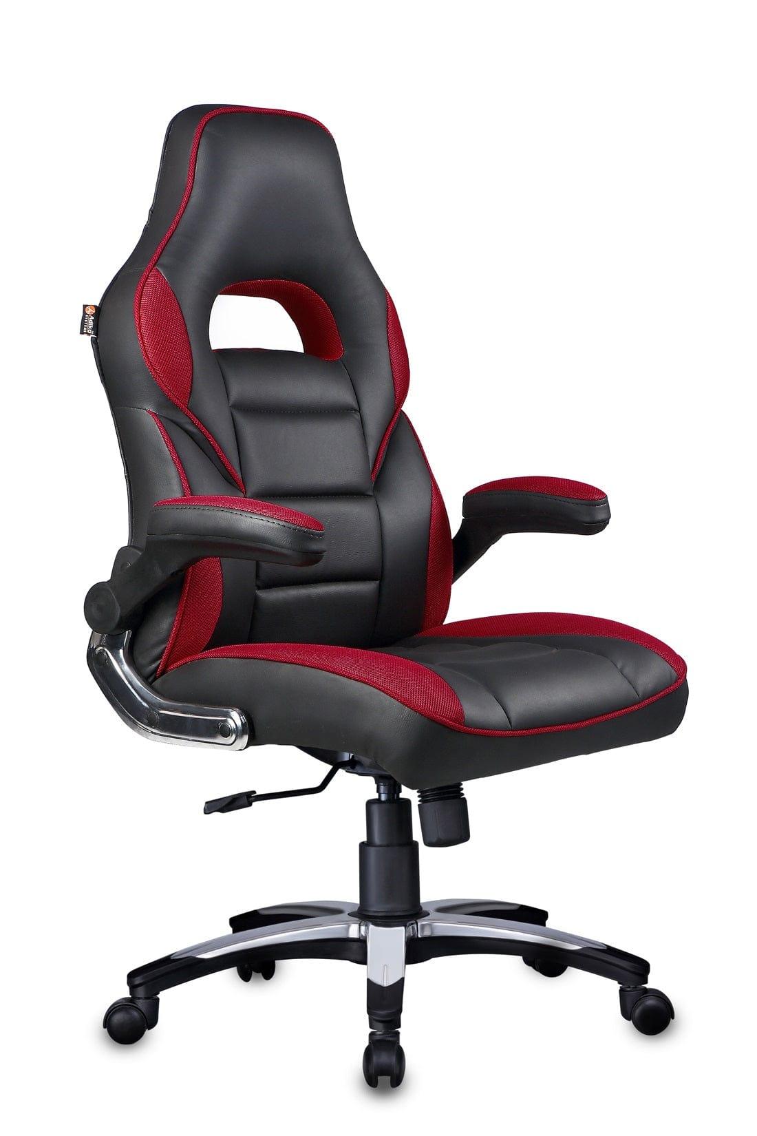 Stylish Designer chair in Black / Red - Ouch Cart 