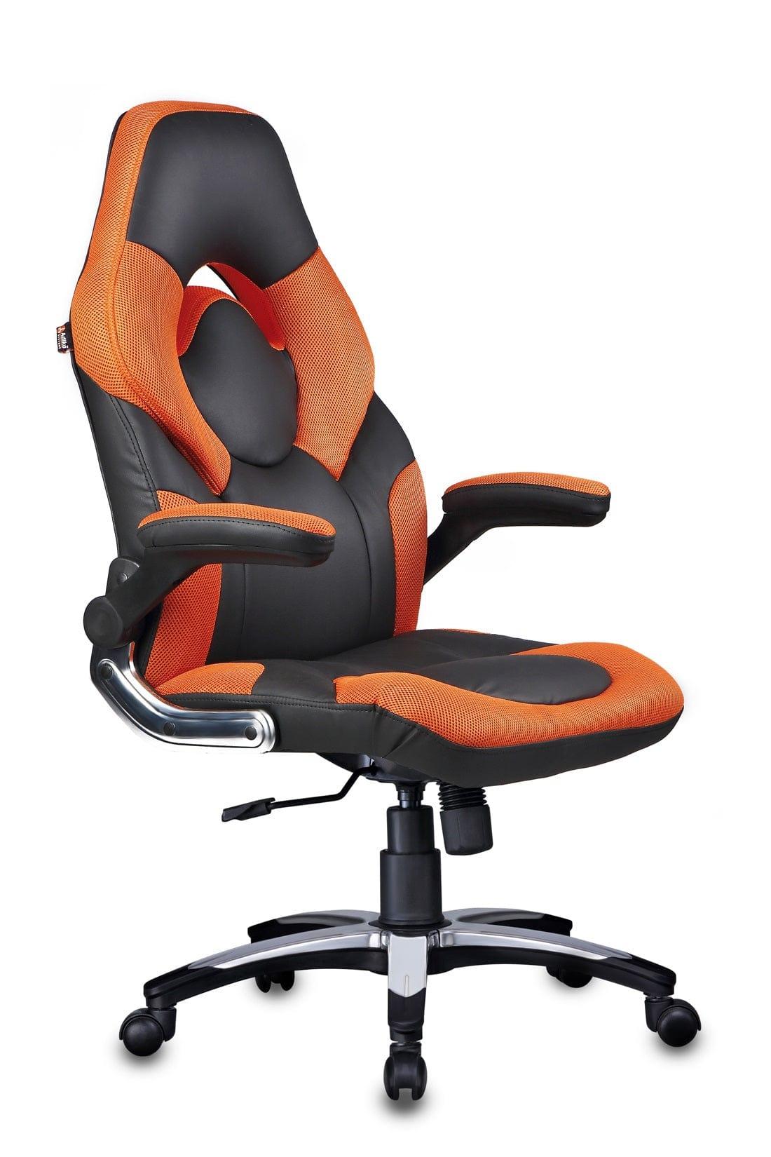 Stylish Designer chair in Black / Orange - Ouch Cart 