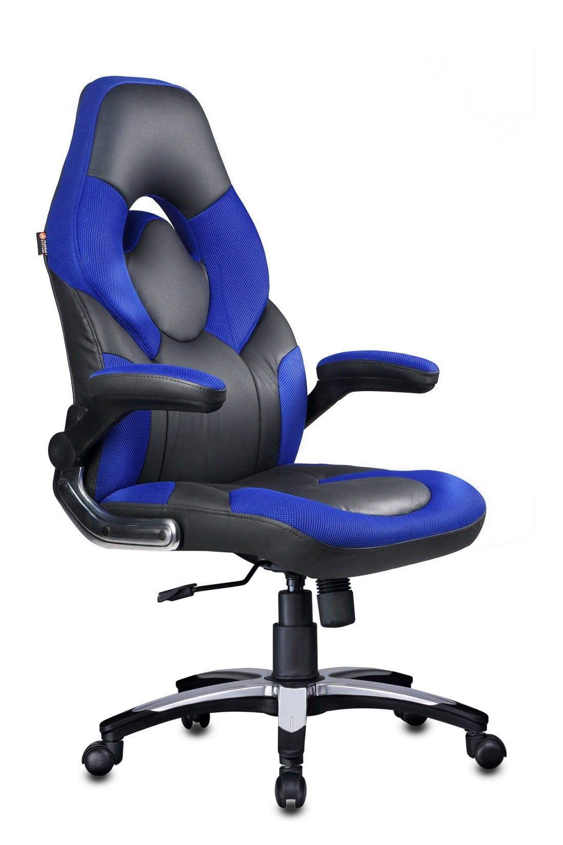 Stylish Designer chair in Black/Blue - Ouch Cart 