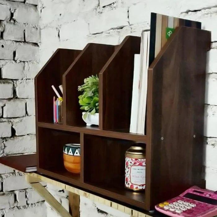 Portable Bookshelf For Table Tops or Wall Hanging - Ouch Cart 