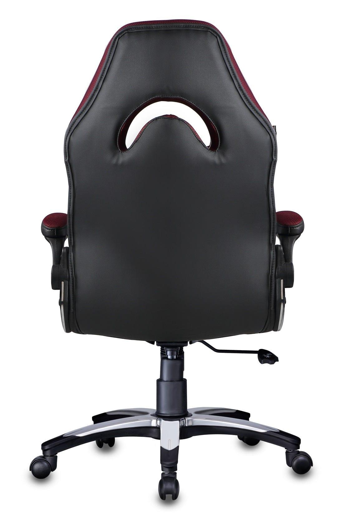 Stylish Designer chair in Black / Maroon - Ouch Cart 