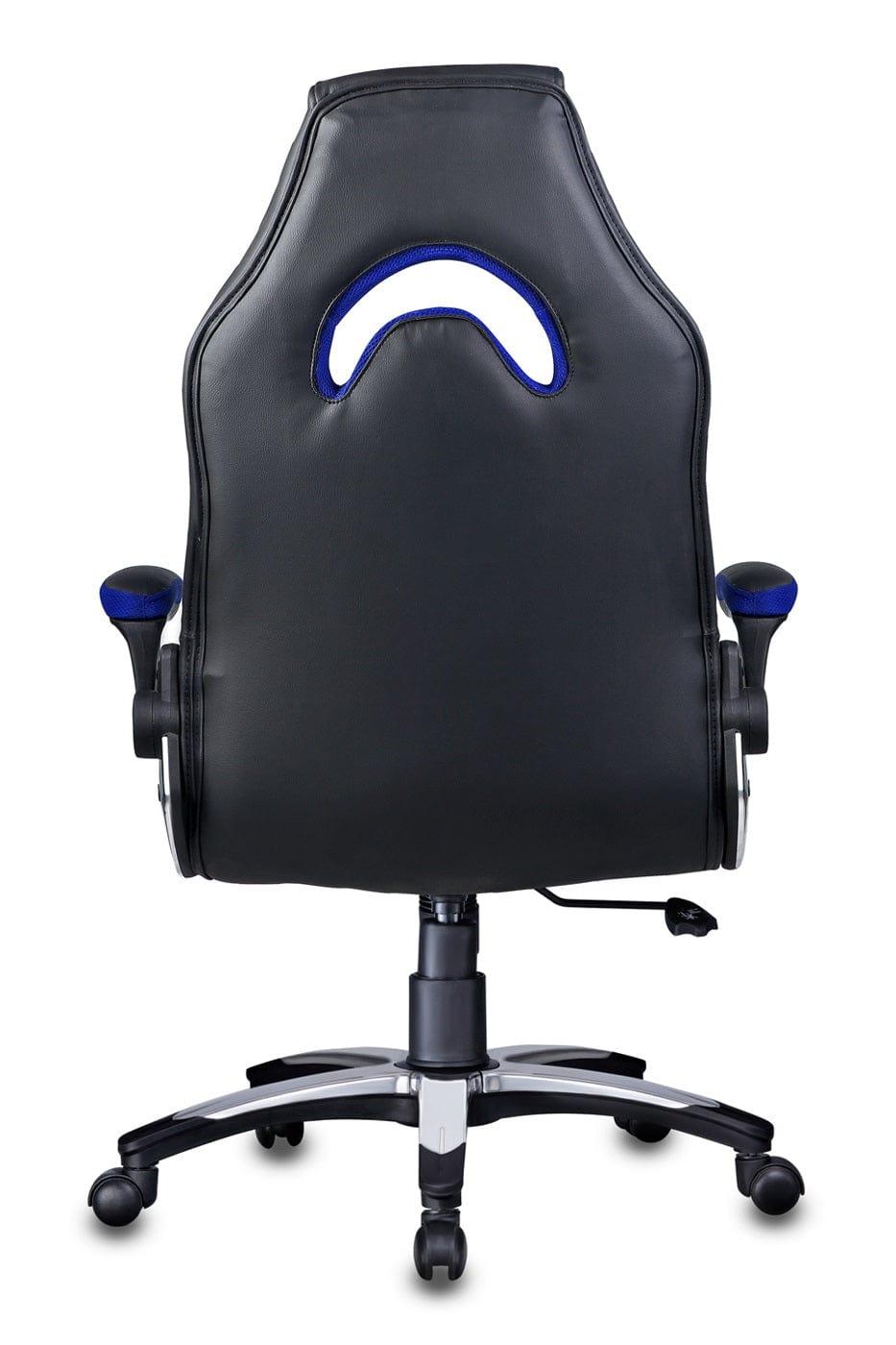 Stylish Gaming chair in Black/Blue - Ouch Cart 