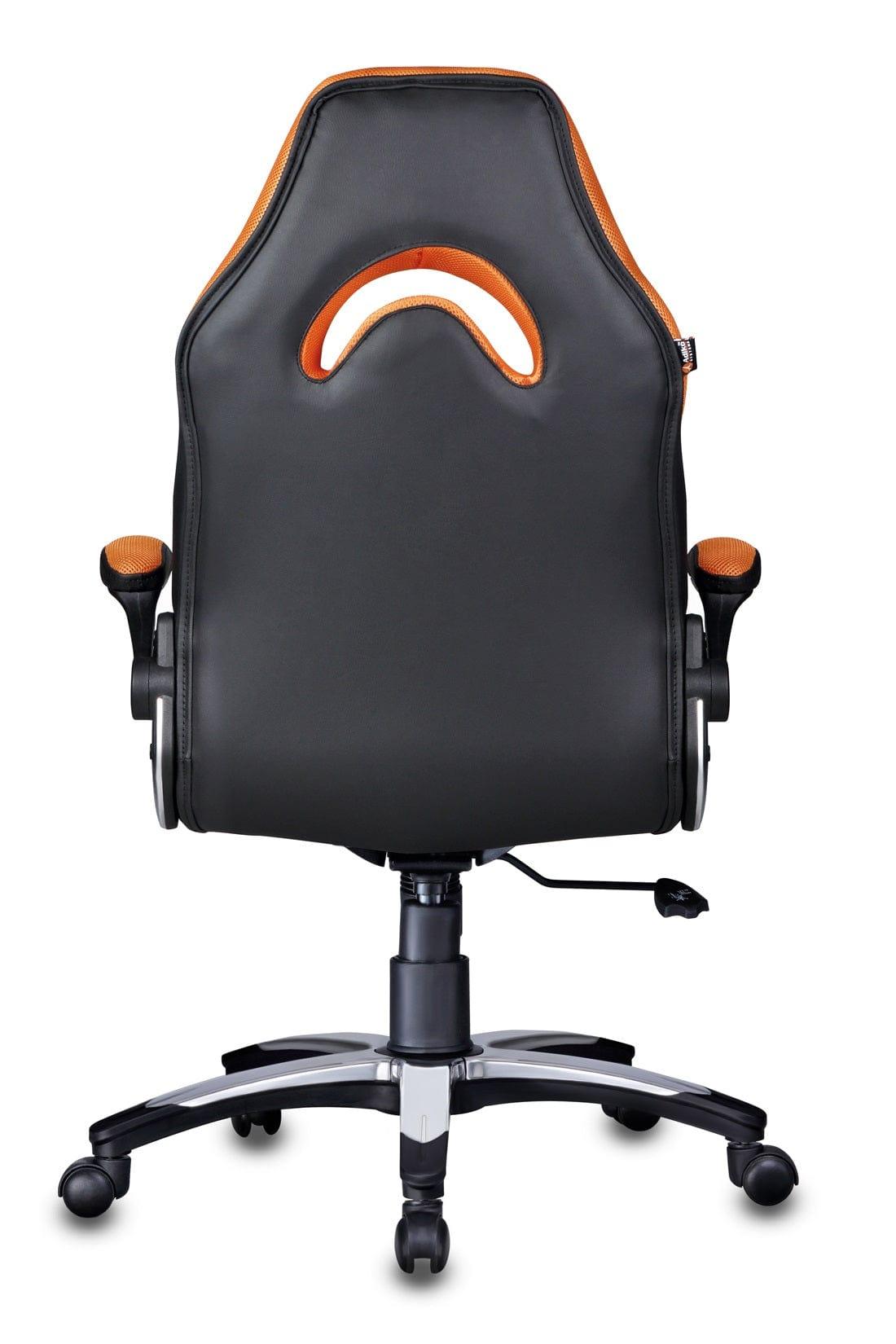 Stylish Designer chair in Black / Orange - Ouch Cart 