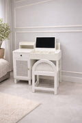 Bayview Makeup Vanity Table with Stool – Elegant Bedroom Dressing Desk