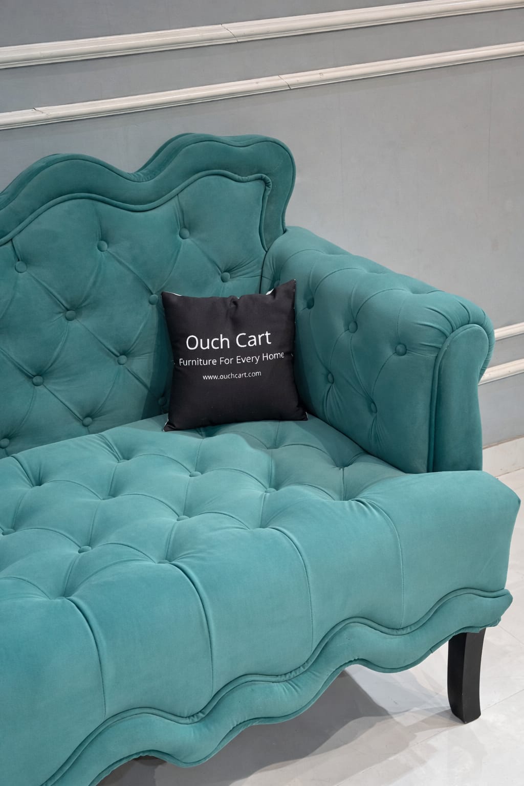 Mcarthur Velvet Rolled Arm sofa