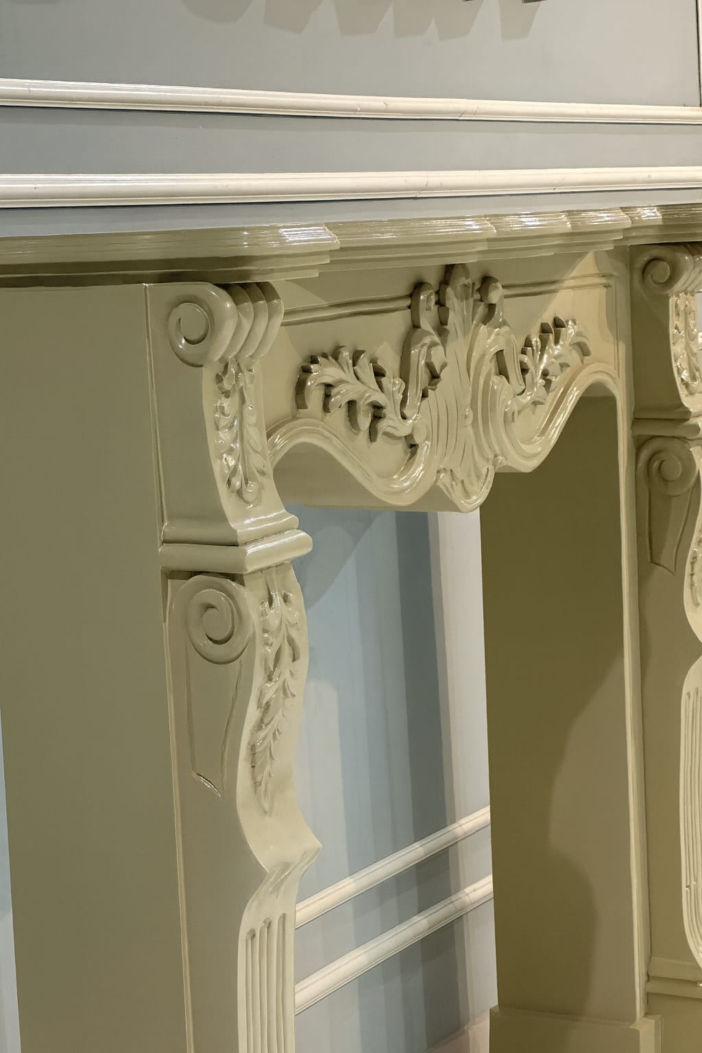 Classic Carved Decorative Fireplace Frame