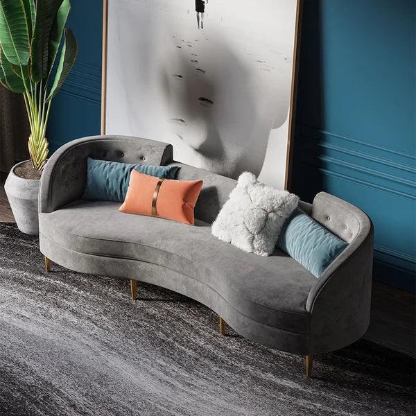 Volson Bern 4-Seater Sofa with Gold Legs - Ouch Cart 