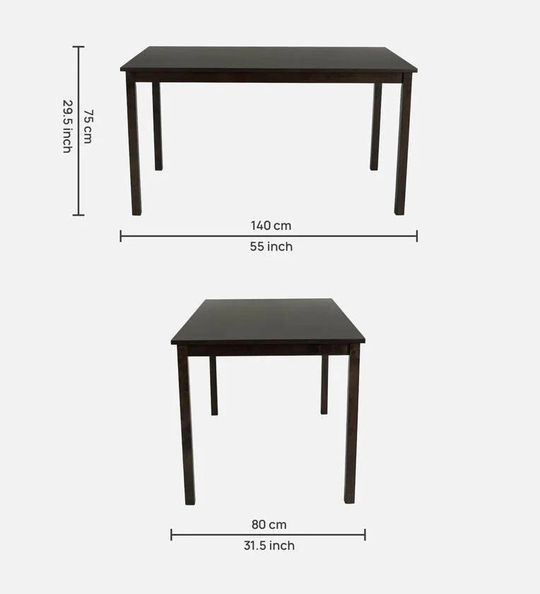 Solid Wood 6 Seater Dining Set in Chestnut & Pickle Finish - Ouch Cart 