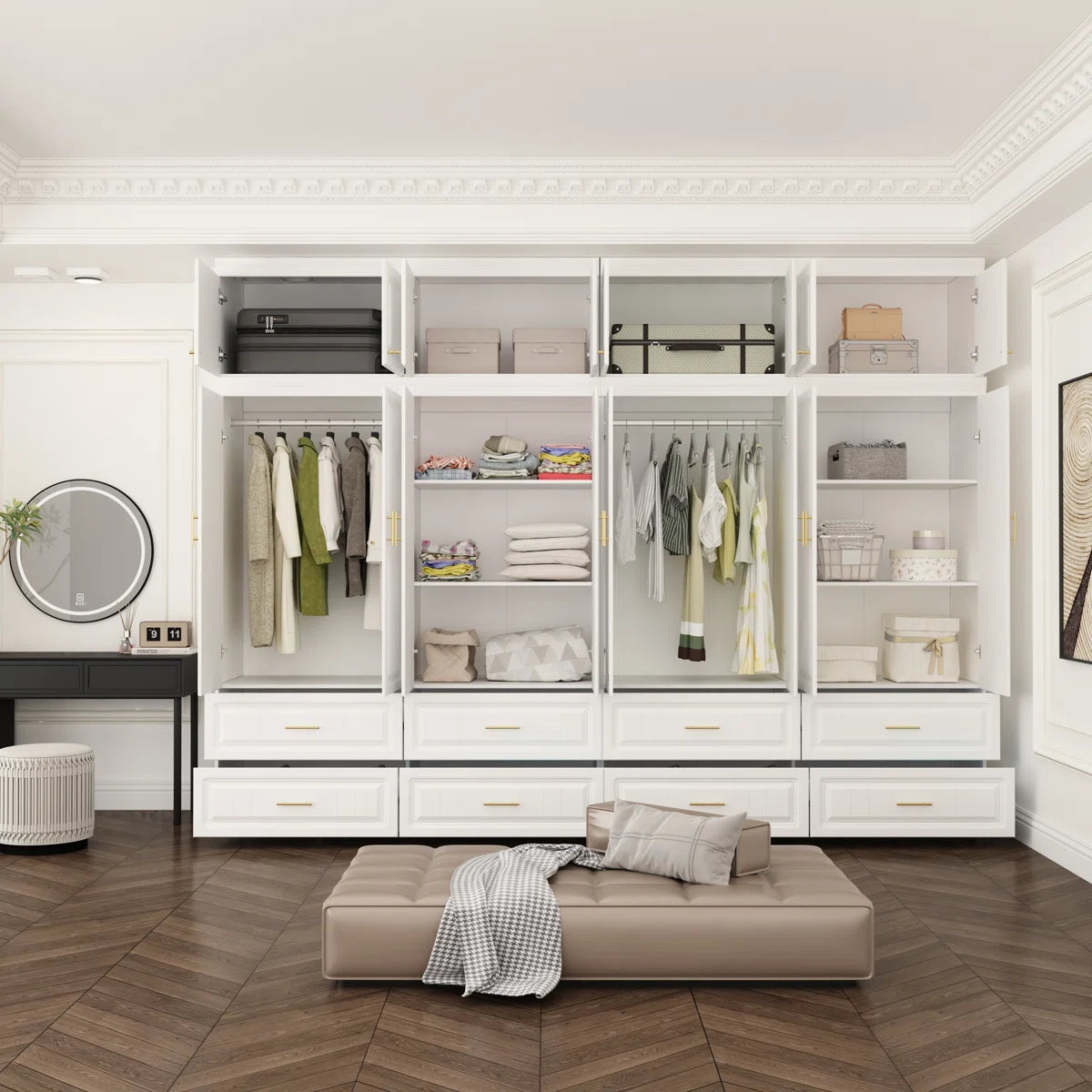 126” W Large Wardrobe