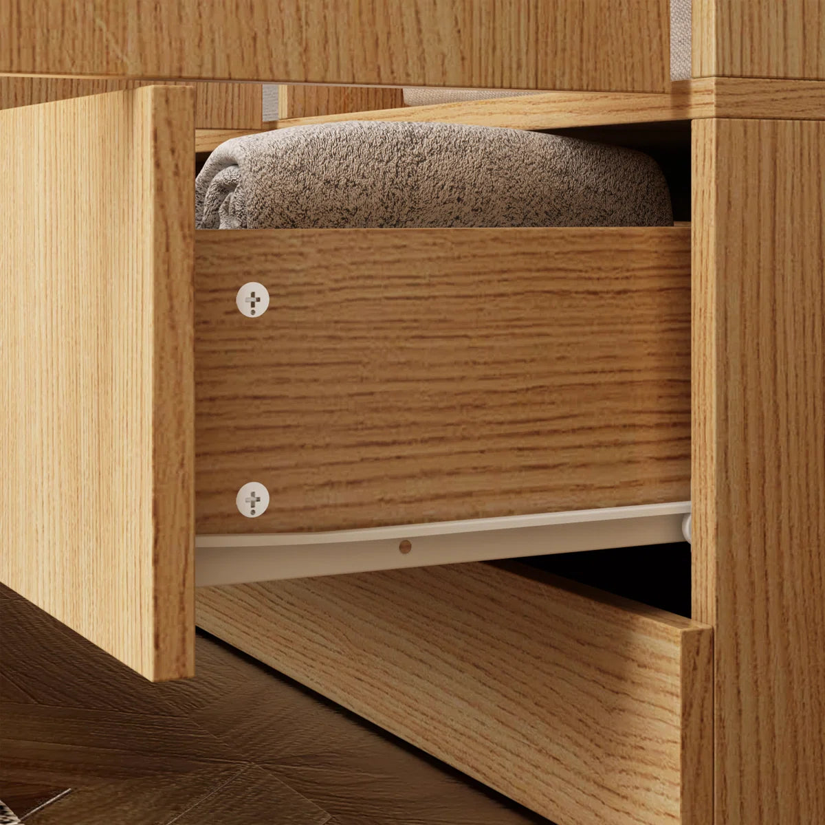 8-Door 2-Drawer Wardrobe With Top Cabinet