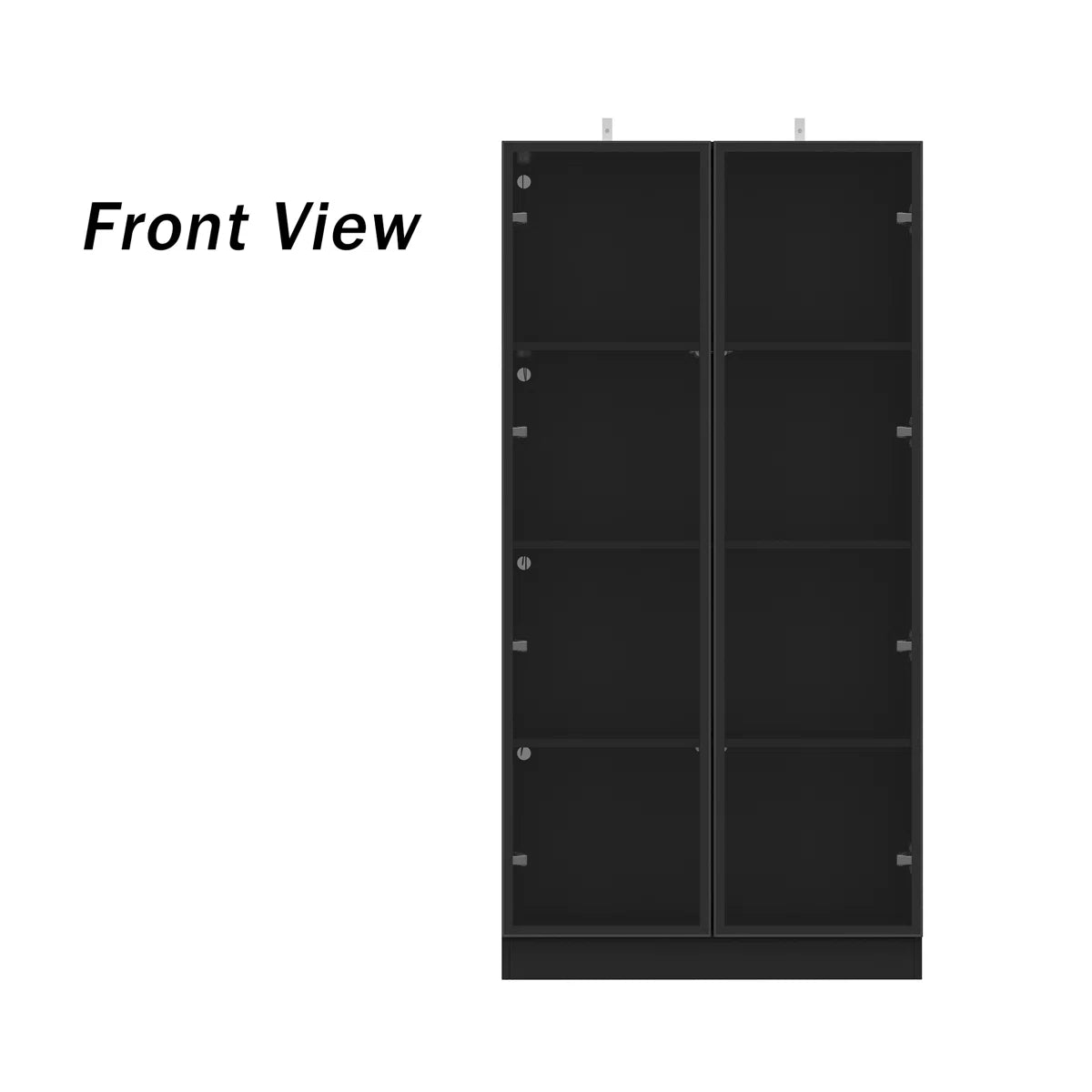 Maudena Armoire With Glass Door and LED Light