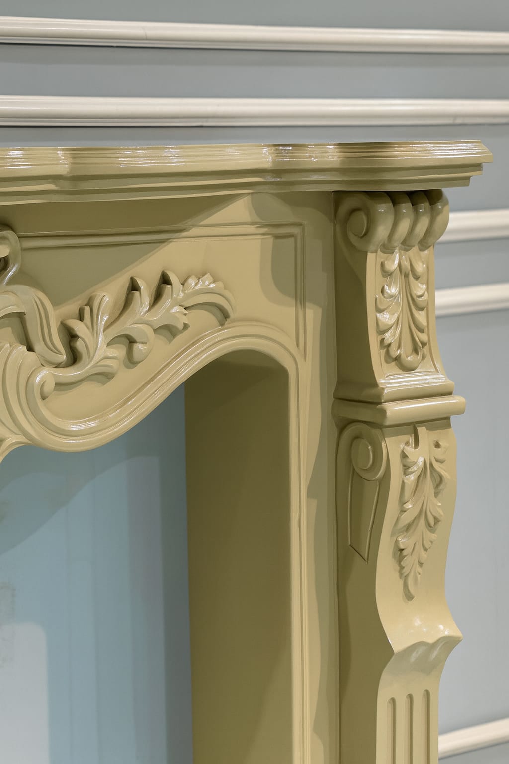 Classic Carved Decorative Fireplace Frame