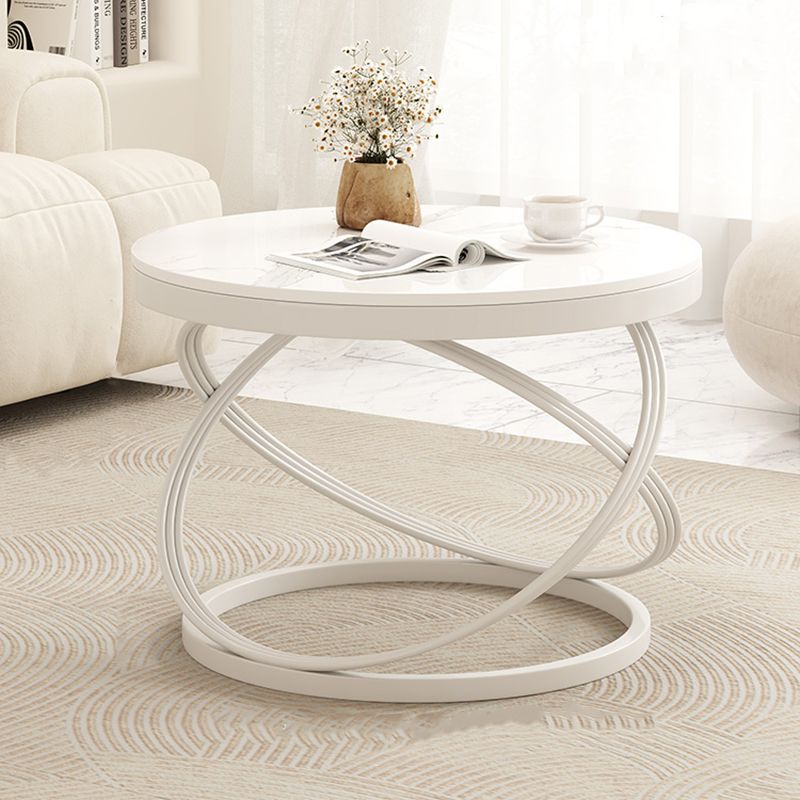 WHITE ROUND TABLE